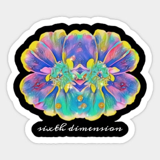 Coral Galaxy Marigold Sticker